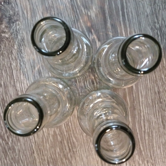 Clear Glass bottles set of (4) - Picture 6 of 6